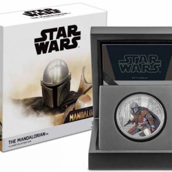Star Wars Mandalorian - Niue 2021 1 uncia színes proof ezüst pénzérme