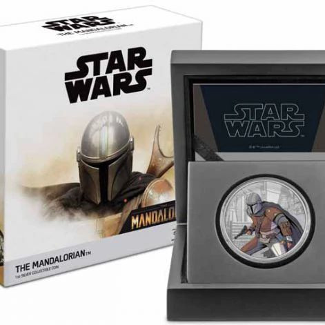 Star Wars Mandalorian - Niue 2021 1 uncia színes proof ezüst pénzérme Star Wars Mandalorian - Niue 2021 1 uncia színes proof ezüst pénzérme