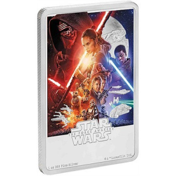 Star Wars 40. évforduló - Az ébredő Erő Niue 2019 1 uncia ezüst pénzérme
