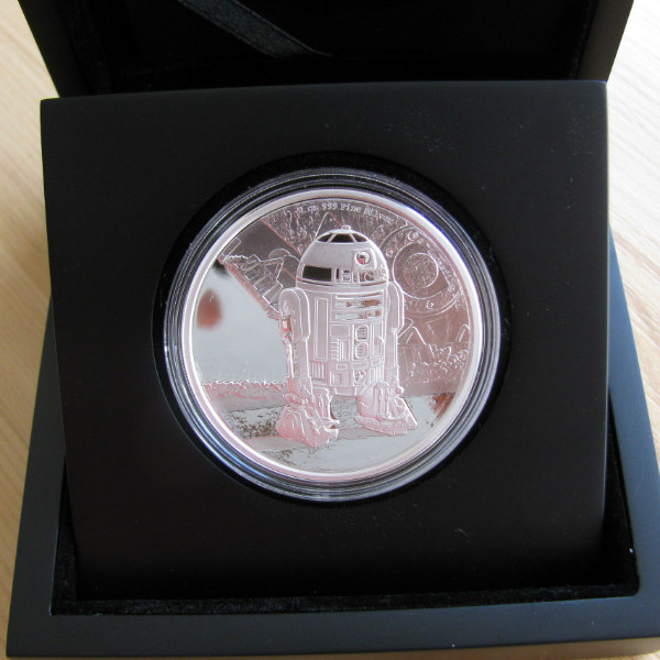 Star Wars R2D2 - Niue 2016 1 uncia ezüst pénzérme Star Wars R2D2 - Niue 2016 1 uncia ezüst pénzérme