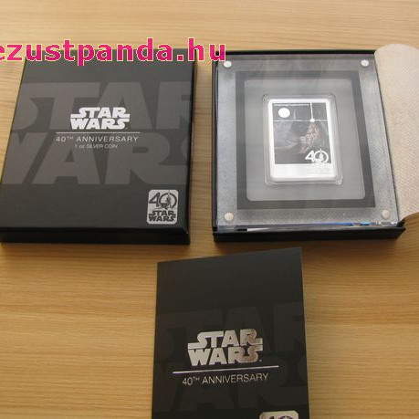 Star Wars 40. évforduló - Niue 2017 1 uncia ezüst pénzérme Star Wars 40. évforduló - Niue 2017 1 uncia ezüst pénzérme