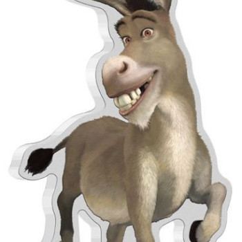 SHREK - Szamár Niue 2021 1 uncia színes, proof ezüst pénzérme - CSAK 1000 PÉLDÁNYBAN!