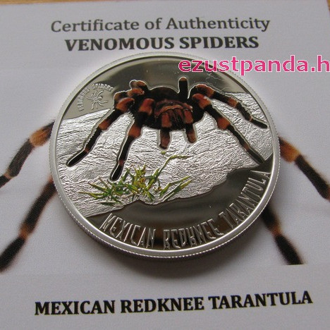 Mexikói tarantula - Niue 2012 1/2 uncia proof ezüst pénzérme