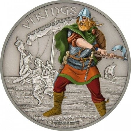 Harcosok - Vikingek 2016 1 uncia ezüst pénzérme Harcosok - Vikingek 2016 1 uncia ezüst pénzérme