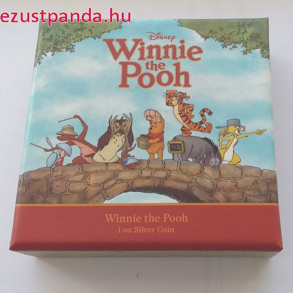 Micimackó és Tigris - Niue 2020 1 uncia színes, proof ezüst pénzérme Micimackó és Tigris - Niue 2020 1 uncia színes, proof ezüst pénzérme