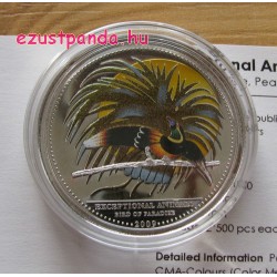 Paradicsommadár Palau 2009 ezüst pénzérme