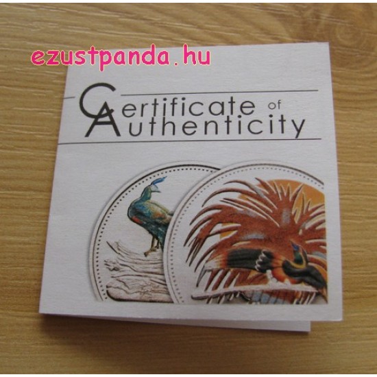 Paradicsommadár Palau 2009 ezüst pénzérme