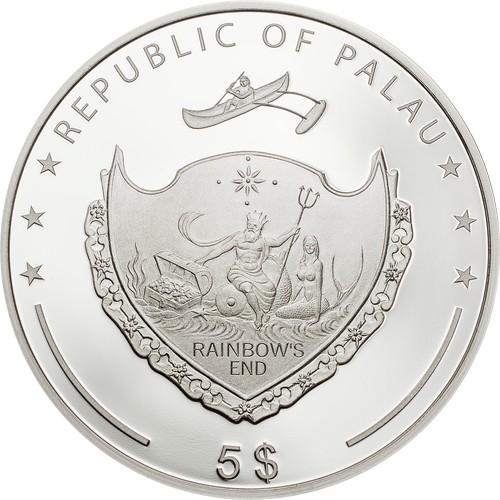 Egy uncia szerencse Palau 2019 1oz proof ezüst pénzérme Egy uncia szerencse Palau 2019 1oz proof ezüst pénzérme