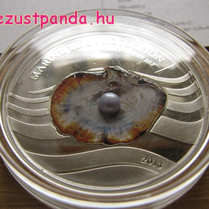 Kagyló igazgyönggyel Palau 2013 ezüst pénzérme Kagyló igazgyönggyel Palau 2013 ezüst pénzérme