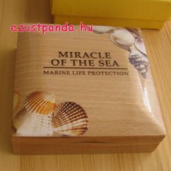 Tritonkürt csiga igazgyönggyel Palau 2016 1 uncia ezüst pénzérme