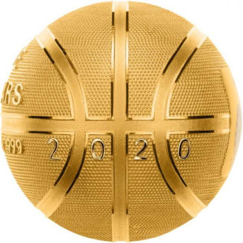 Kosárlabda 2020 1 uncia aranyozott ezüst pénzérme - GÖMB ALAKÚ!