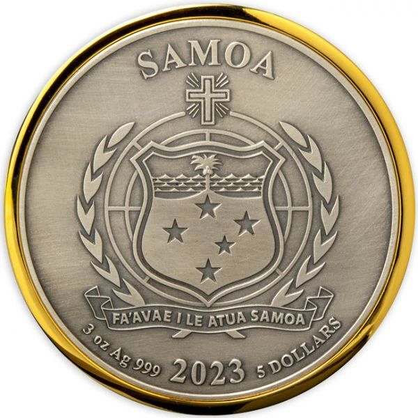 A gyűrűk ura 2023 3 uncia aranyozott ezüst pénzérme - ÓRIÁSI GYŰRŰBEN!