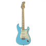 Fender Stratocaster gitár "Daphne Blue" 2023 1 uncia proof ezüst pénzérme - gitár alakú!