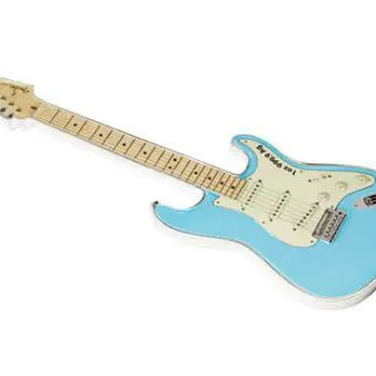 Fender Stratocaster gitár "Daphne Blue" 2023 1 uncia proof ezüst pénzérme - gitár alakú! Fender Stratocaster gitár "Daphne Blue" 2023 1 uncia proof ezüst pénzérme - gitár alakú!