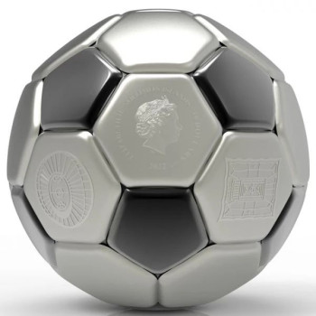 Katar 2022 futball VB 3 uncia Salamon-szigetek ezüst pénzérme - CSAK 2022 PÉLDÁNYBAN!