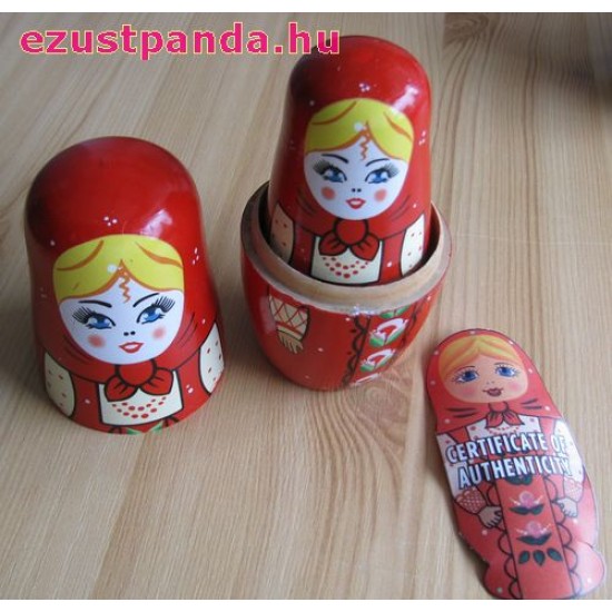 Matrjoska baba 2017 1 uncia proof ezüst pénzérme