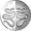 Tokelau Kígyó éve "Mirror Snakes" 2025 1 uncia proof ezüst pénzérme - CSAK 500 PÉLDÁNY!
