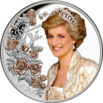  Diana walesi hercegné 2021 Tokelau 1 uncia proof ezüst pénzérme - CSAK 1500 PÉLDÁNY!