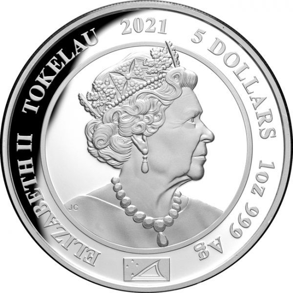  Diana walesi hercegné 2021 Tokelau 1 uncia proof ezüst pénzérme - CSAK 1500 PÉLDÁNY!