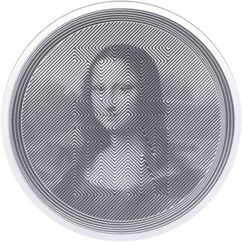 Ikon - Mona Lisa 2021 Tokelau 1 uncia ezüst pénzérme