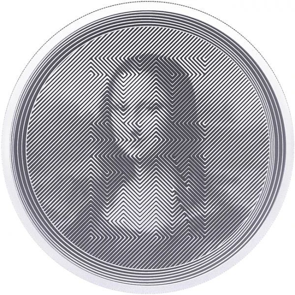 Ikon - Mona Lisa 2021 Tokelau 1 uncia ezüst pénzérme