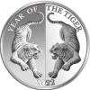 Tokelau Tigris éve "Mirror Tigers" 2022 1 uncia proof ezüst pénzérme - CSAK 500 PÉLDÁNY! Tokelau Tigris éve "Mirror Tigers" 2022 1 uncia proof ezüst pénzérme - CSAK 500 PÉLDÁNY!