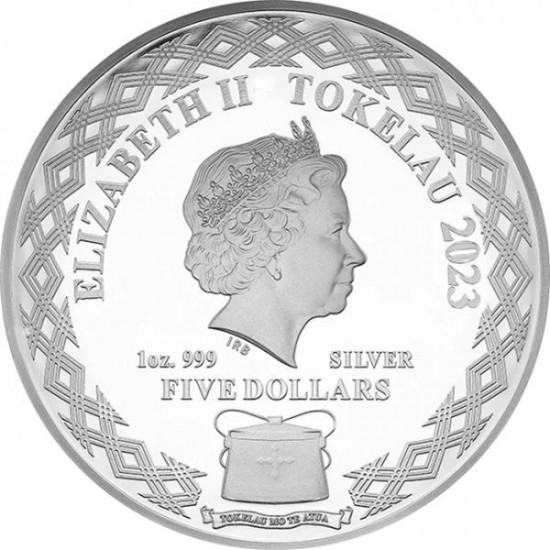 Tokelau Nyúl éve "Mirror rabbits" 2023 1 uncia proof ezüst pénzérme - CSAK 500 PÉLDÁNY!