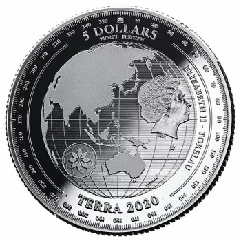 Terra - A Föld Tokelau 2020 1 uncia ezüst pénzérme, tükörveret