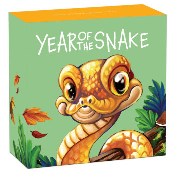 Kis kígyó ("Baby snake") 2025 1/2 uncia színes ezüst pénzérme