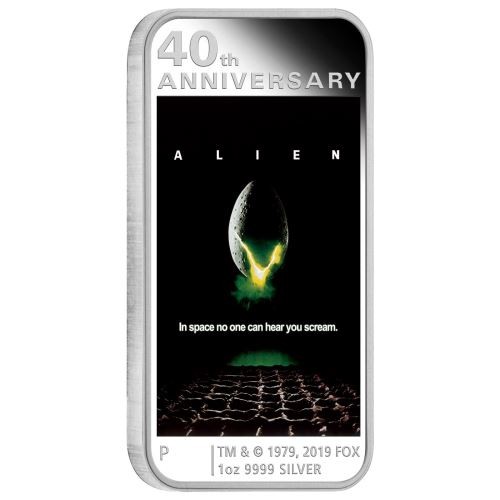 Alien - A nyolcadik utas: a Halál - Tuvalu 2019 1 uncia ezüst pénzérme Alien - A nyolcadik utas: a Halál - Tuvalu 2019 1 uncia ezüst pénzérme