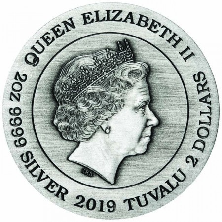 Alien - A nyolcadik utas: a Halál - Tuvalu 2019 2 uncia ezüst pénzérme Alien - A nyolcadik utas: a Halál - Tuvalu 2019 2 uncia ezüst pénzérme