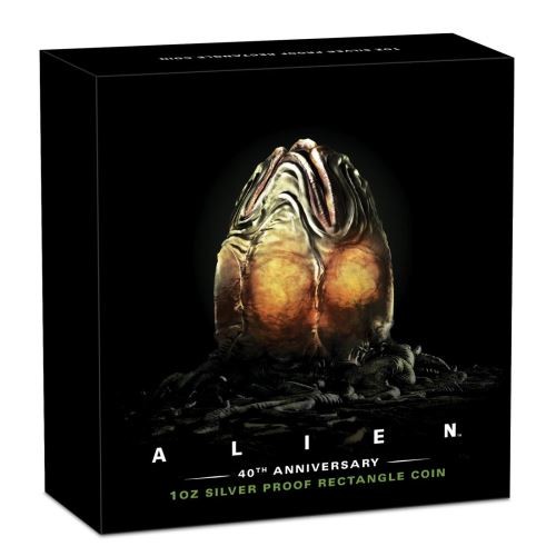 Alien - A nyolcadik utas: a Halál - Tuvalu 2019 1 uncia ezüst pénzérme Alien - A nyolcadik utas: a Halál - Tuvalu 2019 1 uncia ezüst pénzérme