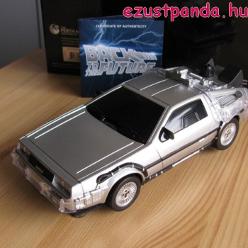 Vissza a jövőbe 2015 1 uncia proof ezüst pénzérme DeLorean autóval