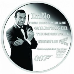 James Bond Örökség - Sean Connery Tuvalu 2021 1 uncia proof ezüst pénzérme