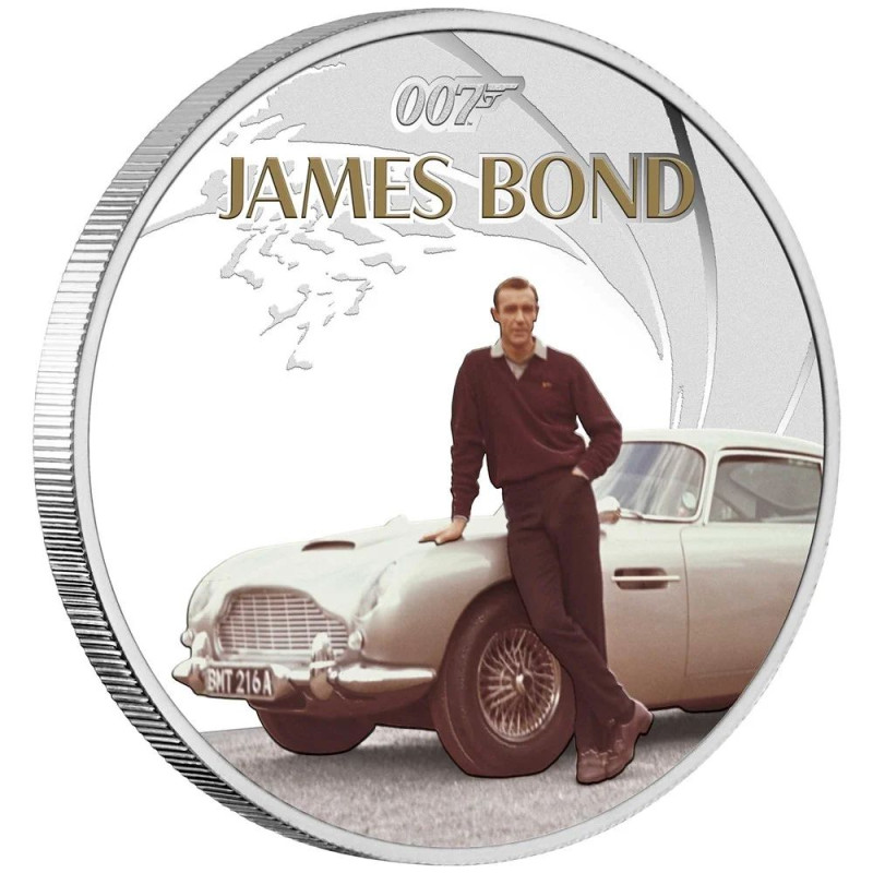 James Bond - Sean Connery 2024 Tuvalu 1 uncia proof ezüst pénzérme James Bond - Sean Connery 2024 Tuvalu 1 uncia proof ezüst pénzérme
