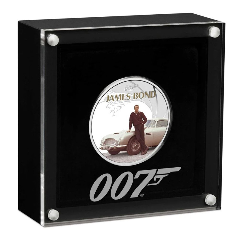 James Bond - Sean Connery 2024 Tuvalu 1 uncia proof ezüst pénzérme James Bond - Sean Connery 2024 Tuvalu 1 uncia proof ezüst pénzérme