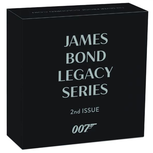 James Bond Örökség - Roger Moore Tuvalu 2022 1 uncia proof ezüst pénzérme James Bond Örökség - Roger Moore Tuvalu 2022 1 uncia proof ezüst pénzérme