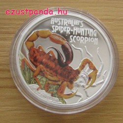 Skorpiók - Ausztrál pókvadász 2014 1 uncia proof ezüst pénzérme