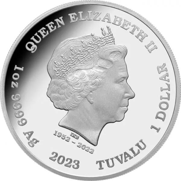 Tigriscápa 2023 ausztrál 1 uncia proof ezüst pénzérme Tigriscápa 2023 ausztrál 1 uncia proof ezüst pénzérme