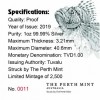 Tűzhal 2019 1 uncia proof ezüst pénzérme