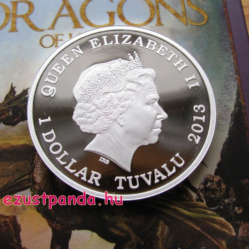 Háromfejű sárkány - 2013 1 uncia proof ezüst pénzérme Háromfejű sárkány - 2013 1 uncia proof ezüst pénzérme