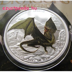 Európai zöld sárkány - 2013 1 uncia proof ezüst pénzérme