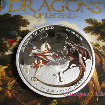 Sárkányölő Szent György - 2012 1 uncia proof ezüst pénzérme