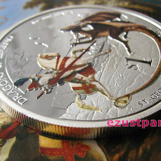 Sárkányölő Szent György - 2012 1 uncia proof ezüst pénzérme