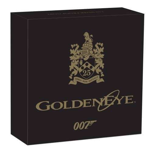 GoldenEye - Aranyszem - James Bond 25. évforduló 2020 1 uncia proof ezüst pénzérme GoldenEye - Aranyszem - James Bond 25. évforduló 2020 1 uncia proof ezüst pénzérme