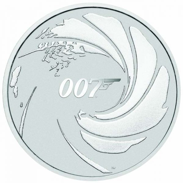 James Bond 007 1 uncia ezüst pénzérme James Bond 007 1 uncia ezüst pénzérme