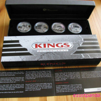 Az utak királyai (Kings of the Road) 2010 4x1 uncia proof ezüst érmeszett