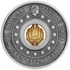 Sárkány éve - Tuvalu 2024 1 uncia antikolt ezüst pénzérme, forgó, aranyozott sárkánnyal Sárkány éve - Tuvalu 2024 1 uncia antikolt ezüst pénzérme, forgó, aranyozott sárkánnyal
