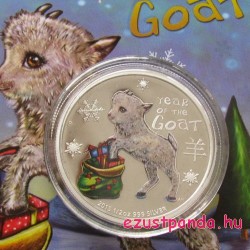 Kecskegida ("Bébi Kecske") 2015 1/2 uncia színes ezüst pénzérme