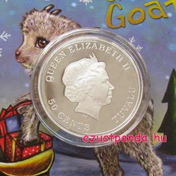 Kecskegida ("Bébi Kecske") 2015 1/2 uncia színes ezüst pénzérme